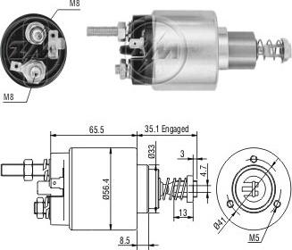 Messmer ZM476 - Тяговое реле, стартер avtokuzovplus.com.ua