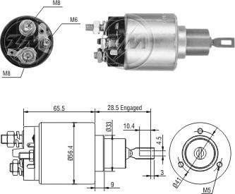 Messmer ZM4775 - Тягове реле, стартер autocars.com.ua