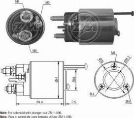 Messmer ZM496 - Тягове реле, стартер autocars.com.ua