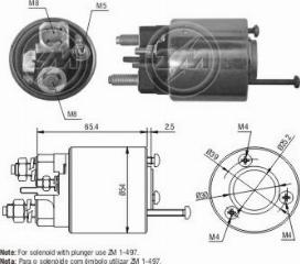 Messmer ZM497 - Тяговое реле, стартер avtokuzovplus.com.ua