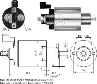 Messmer ZM4992 - Тягове реле, стартер autocars.com.ua