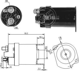 Messmer ZM556 - Тяговое реле, стартер avtokuzovplus.com.ua