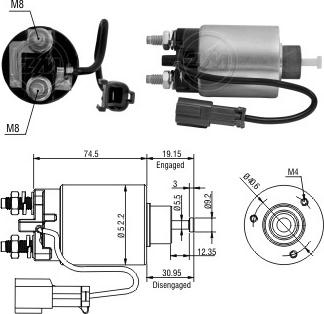 Messmer ZM5860 - Тягове реле, стартер autocars.com.ua