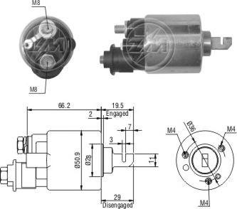 Messmer ZM609 - Тягове реле, стартер autocars.com.ua