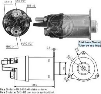 Messmer ZM6452 - Тягове реле, стартер autocars.com.ua