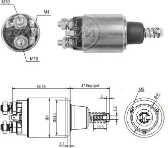 Messmer ZM6640 - Тяговое реле, стартер avtokuzovplus.com.ua