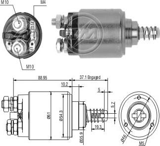 Messmer ZM743 - Тяговое реле, стартер avtokuzovplus.com.ua