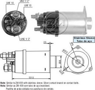 Messmer ZM7459 - Тяговое реле, стартер avtokuzovplus.com.ua