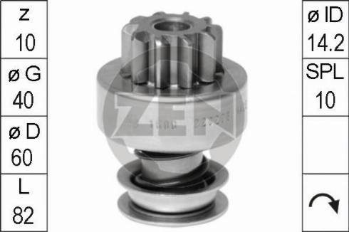 Messmer ZN1600 - Ведущая шестерня, стартер avtokuzovplus.com.ua