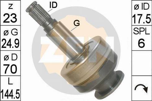 Messmer ZN1809 - Ведущая шестерня, стартер autodnr.net