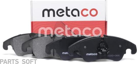 METACO 3000-066 - Тормозные колодки, дисковые, комплект autodnr.net
