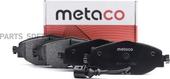 METACO 3000-082 - Гальмівні колодки, дискові гальма autocars.com.ua