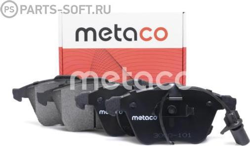 METACO 3000-101 - Гальмівні колодки, дискові гальма autocars.com.ua