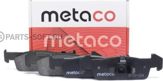 METACO 3000-184 - Тормозные колодки, дисковые, комплект autodnr.net