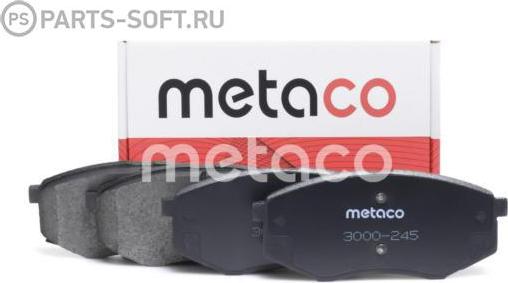 METACO 3000-245 - Тормозные колодки, дисковые, комплект autodnr.net