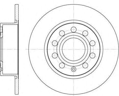 METACO 3060-005 - Гальмівний диск autocars.com.ua