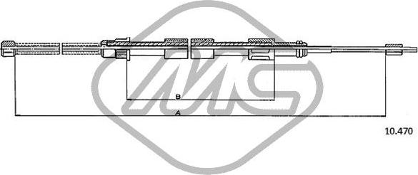 Metalcaucho 80313 - Трос, гальмівна система autocars.com.ua