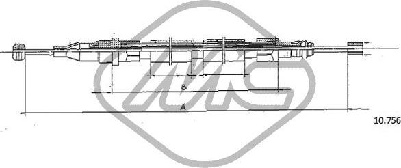 Metalcaucho 80554 - Трос, гальмівна система autocars.com.ua