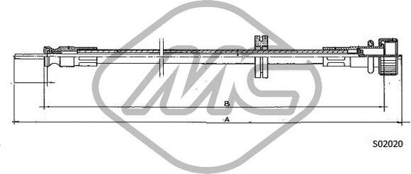 Metalcaucho 80623 - Тросик спідометра autocars.com.ua