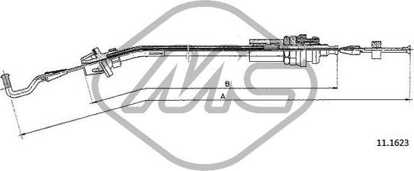 Metalcaucho 80685 - Тросик газу autocars.com.ua