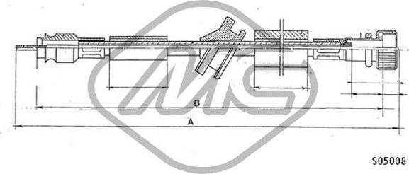 Metalcaucho 80918 - Тросик спідометра autocars.com.ua