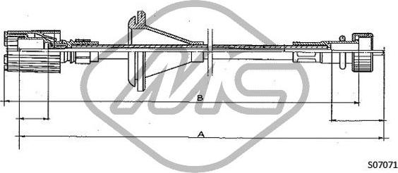 Metalcaucho 81180 - Тросик спидометра avtokuzovplus.com.ua