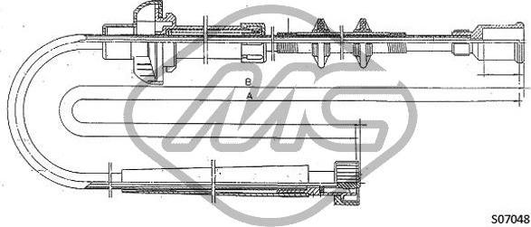 Metalcaucho 81244 - Тросик спидометра avtokuzovplus.com.ua