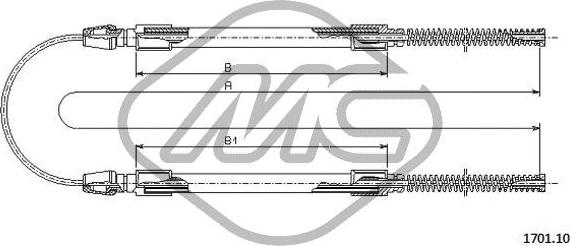 Metalcaucho 81310 - Трос, гальмівна система autocars.com.ua