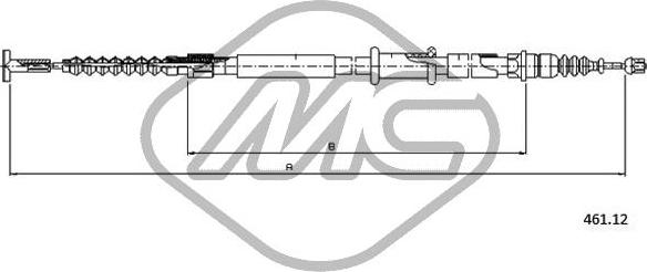 Metalcaucho 81317 - Трос, гальмівна система autocars.com.ua