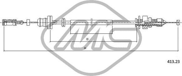 Metalcaucho 81552 - Тросик газу autocars.com.ua