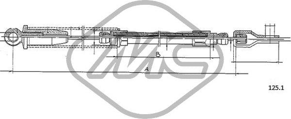 Metalcaucho 81570 - Тросик стартера autocars.com.ua