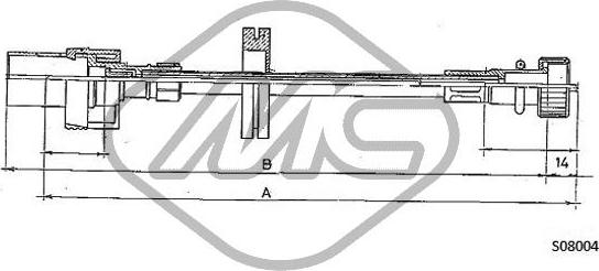 Metalcaucho 81733 - Тросик спидометра avtokuzovplus.com.ua