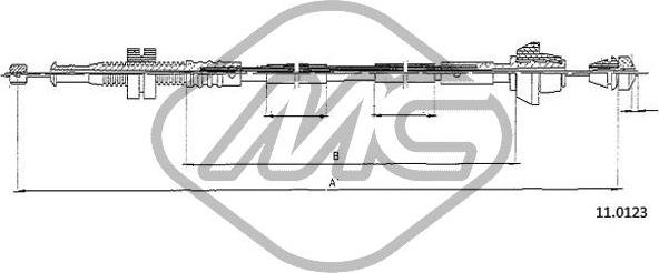 Metalcaucho 81903 - Тросик газа avtokuzovplus.com.ua