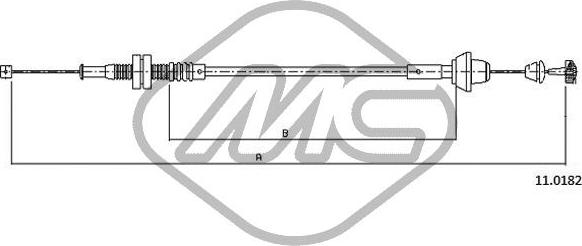 Metalcaucho 81915 - Тросик газа avtokuzovplus.com.ua