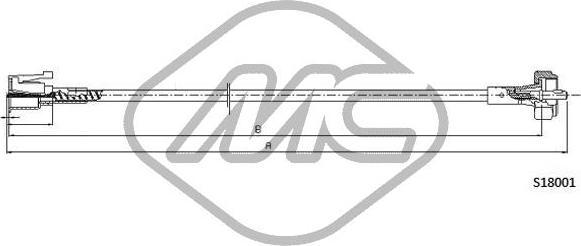 Metalcaucho 82242 - Тросик спідометра autocars.com.ua