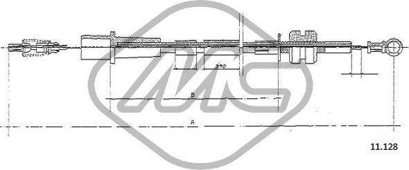Metalcaucho 82575 - Тросик газу autocars.com.ua