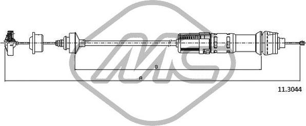 Metalcaucho 82719 - Трос, управління зчепленням autocars.com.ua