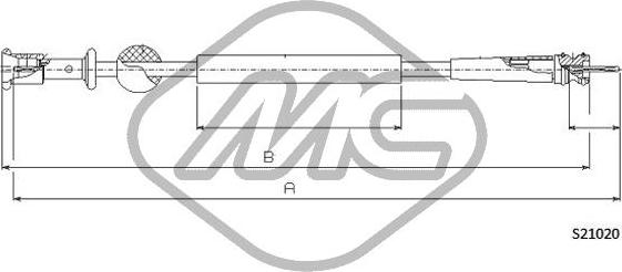 Metalcaucho 82758 - Тросик спідометра autocars.com.ua