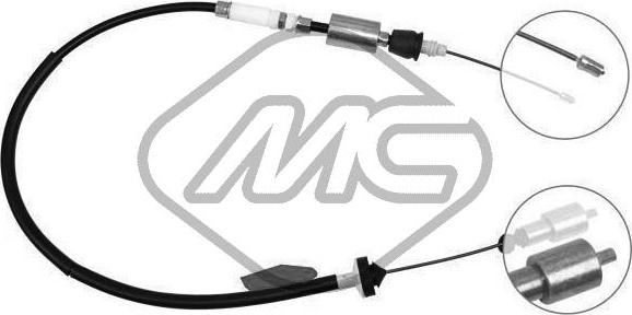 Metalcaucho 82927 - Трос, управління зчепленням autocars.com.ua