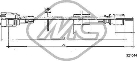Metalcaucho 82986 - Тросик спідометра autocars.com.ua