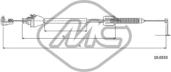 Metalcaucho 83190 - Тросик газа autodnr.net