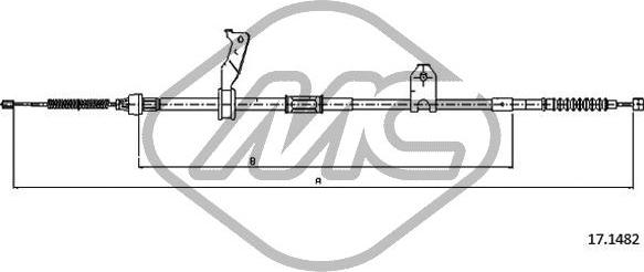 Metalcaucho 83526 - Трос, гальмівна система autocars.com.ua