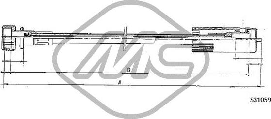 Metalcaucho 83668 - Тросик спідометра autocars.com.ua