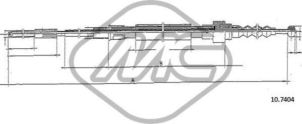 Metalcaucho 83727 - Трос, гальмівна система autocars.com.ua