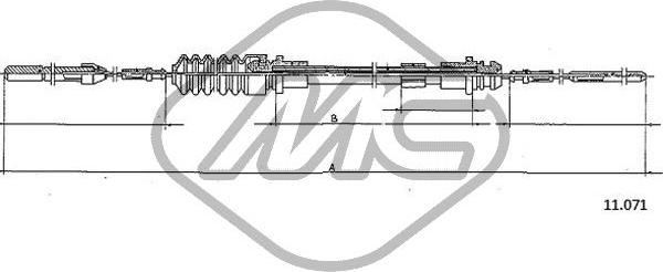 Metalcaucho 83816 - Тросик газу autocars.com.ua