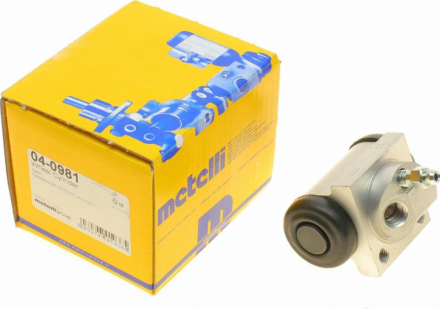 Metelli 04-0981 - Колесный тормозной цилиндр avtokuzovplus.com.ua