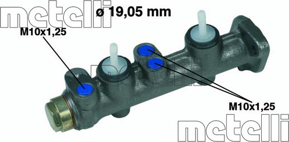 Metelli 05-0009 - Главный тормозной цилиндр autodnr.net