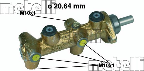 Metelli 05-0040 - Главный тормозной цилиндр avtokuzovplus.com.ua