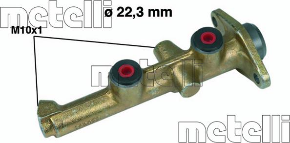 Metelli 05-0048 - Главный тормозной цилиндр autodnr.net