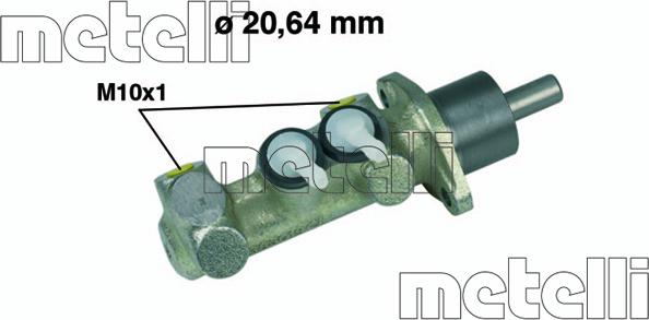 Metelli 05-0147 - Главный тормозной цилиндр avtokuzovplus.com.ua